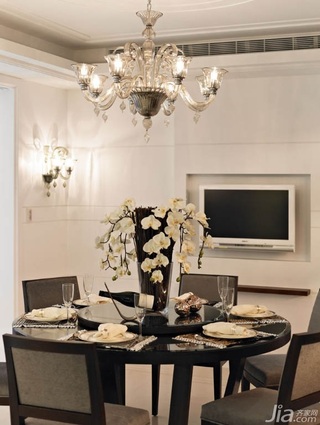 新古典风格公寓富裕型140平米以上餐厅餐桌婚房台湾家居