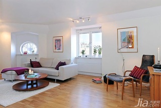 宜家风格二居室小清新经济型客厅沙发效果图