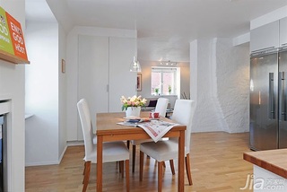 宜家风格二居室白色经济型餐厅餐桌图片