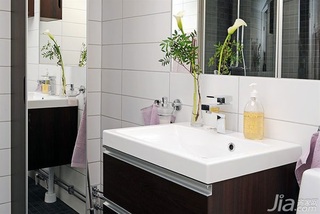 宜家风格二居室经济型卫生间洗手台图片