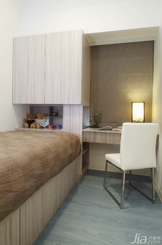 简约风格公寓富裕型80平米卧室床台湾家居