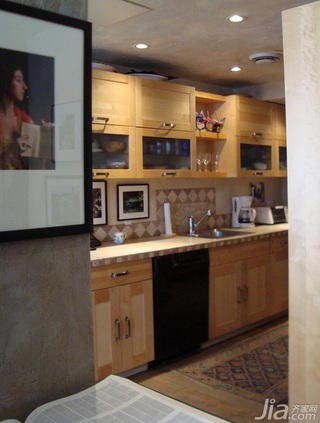 新古典风格公寓原木色经济型130平米厨房橱柜海外家居