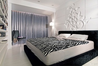 简约风格公寓经济型80平米卧室卧室背景墙床台湾家居