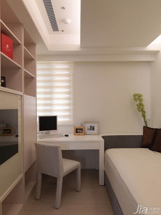 简约风格公寓富裕型120平米卧室床台湾家居