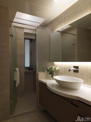 简约风格公寓富裕型120平米卫生间洗手台台湾家居