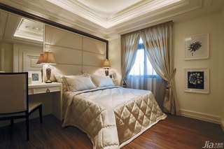 新古典风格三居室豪华型床头软包床台湾家居