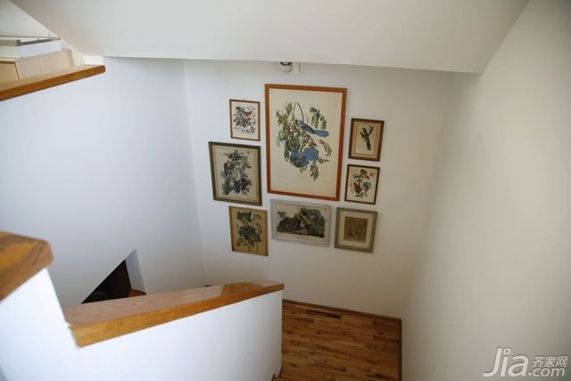 二居室装修,90平米装修,经济型装修,混搭风格,海外家居,楼梯,装饰画
