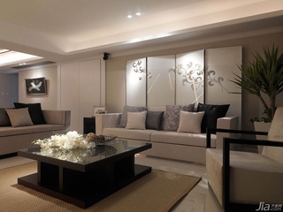 混搭风格公寓富裕型120平米客厅沙发背景墙沙发台湾家居