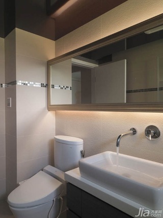 混搭风格公寓富裕型120平米卫生间洗手台台湾家居
