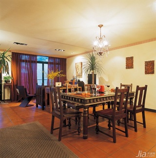 混搭风格别墅富裕型140平米以上餐厅餐桌台湾家居