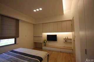 简约风格二居室富裕型120平米卧室吊顶电视柜台湾家居