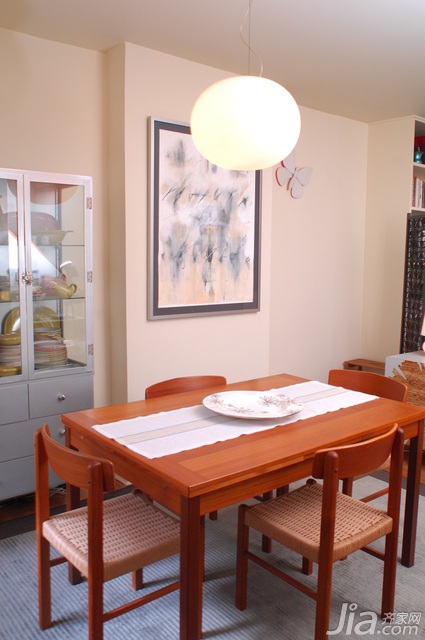 复式装修,100平米装修,富裕型装修,欧式风格,海外家居,餐厅,餐桌,灯具