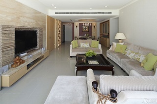 混搭风格公寓富裕型客厅电视背景墙沙发台湾家居