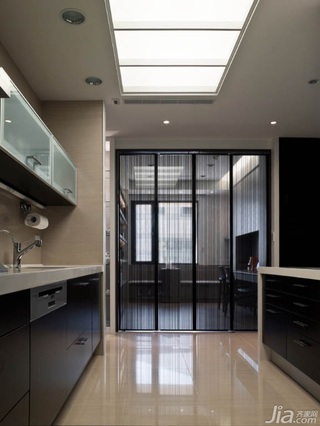 简约风格公寓富裕型120平米厨房橱柜台湾家居