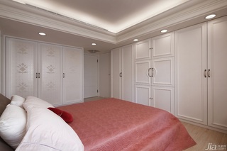 新古典风格公寓富裕型120平米卧室吊顶衣柜台湾家居