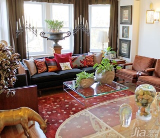 东南亚风格公寓经济型70平米客厅沙发海外家居
