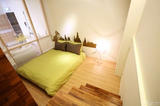 简约风格公寓富裕型60平米卧室床台湾家居