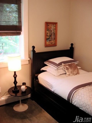 美式乡村风格公寓舒适经济型70平米卧室床海外家居