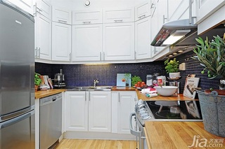 宜家风格三居室经济型110平米厨房橱柜设计
