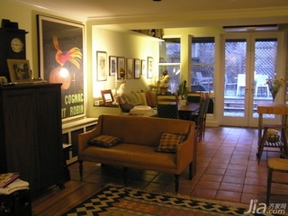 美式乡村风格别墅经济型70平米客厅沙发海外家居