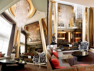 新古典风格别墅豪华型140平米以上客厅灯具台湾家居