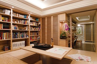 新古典风格公寓富裕型140平米以上书房书架台湾家居