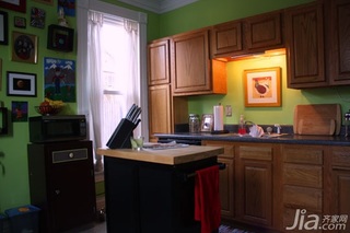 美式乡村风格别墅绿色经济型70平米厨房橱柜海外家居