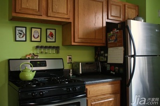 美式乡村风格别墅绿色经济型70平米厨房橱柜海外家居
