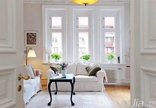 宜家风格公寓白色140平米以上客厅沙发效果图