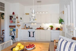 宜家风格公寓140平米以上厨房橱柜定制