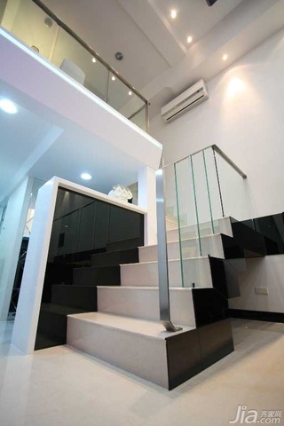 简约风格公寓富裕型130平米楼梯台湾家居
