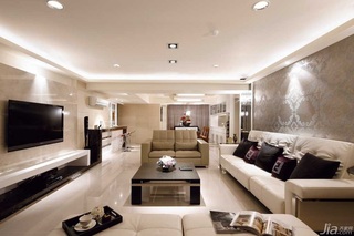 简约风格公寓富裕型130平米客厅沙发台湾家居