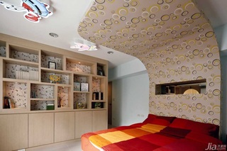 简约风格公寓富裕型130平米卧室吊顶床台湾家居