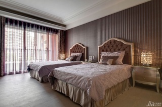 欧式风格别墅豪华型140平米以上卧室窗帘台湾家居