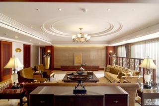 新古典风格别墅富裕型客厅吊顶沙发台湾家居