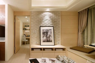 简约风格公寓富裕型120平米客厅背景墙台湾家居