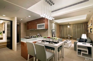 简约风格公寓富裕型120平米餐厅吊顶餐桌台湾家居