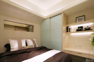 简约风格公寓富裕型120平米卧室床台湾家居