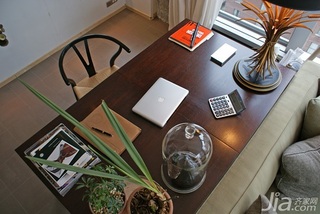简约风格公寓经济型80平米客厅书桌海外家居