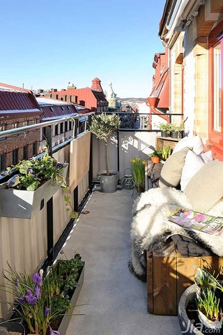 北欧风格公寓经济型露台设计图纸