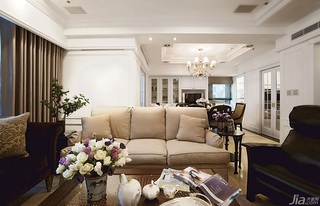美式风格公寓富裕型客厅沙发台湾家居