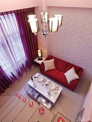 简约风格公寓经济型40平米客厅沙发背景墙沙发台湾家居