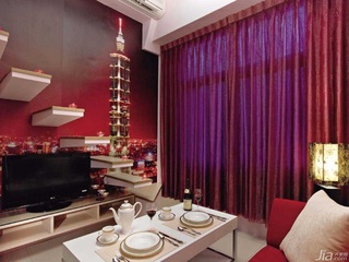 简约风格公寓经济型40平米客厅楼梯茶几台湾家居