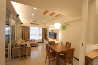 简约风格公寓富裕型70平米客厅吊顶沙发台湾家居