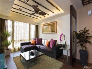 波普风格公寓富裕型80平米客厅吊顶沙发台湾家居