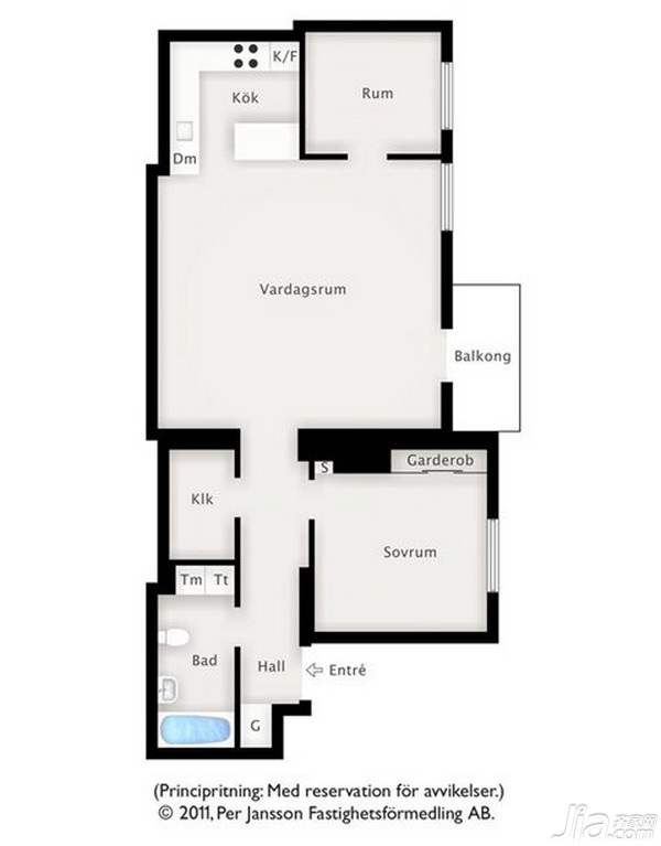 小户型装修,一居室装修,经济型装修,宜家风格,海外家居,户型图