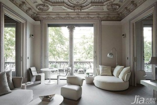 简约风格公寓白色富裕型120平米客厅沙发海外家居