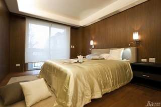 简约风格别墅大气富裕型140平米以上卧室卧室背景墙床台湾家居