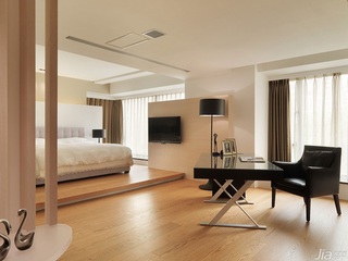 简约风格别墅豪华型140平米以上卧室书桌台湾家居