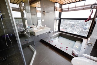 混搭风格公寓富裕型70平米卫生间台湾家居